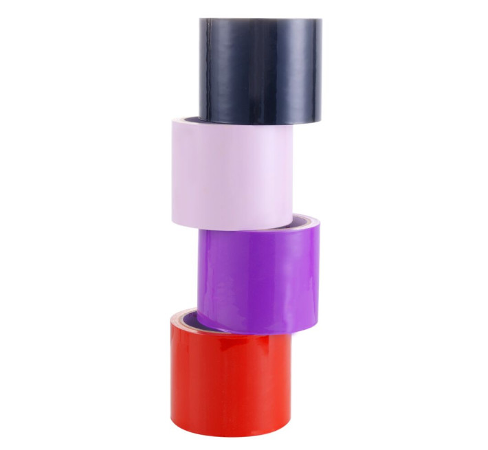 Скотч для бондажа LOCKINK SEVANDA Electrostatic Tape, красная, 16 м