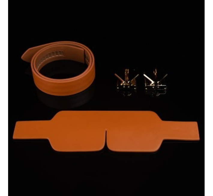 Маска на глаза кожаная Lockink коричневая