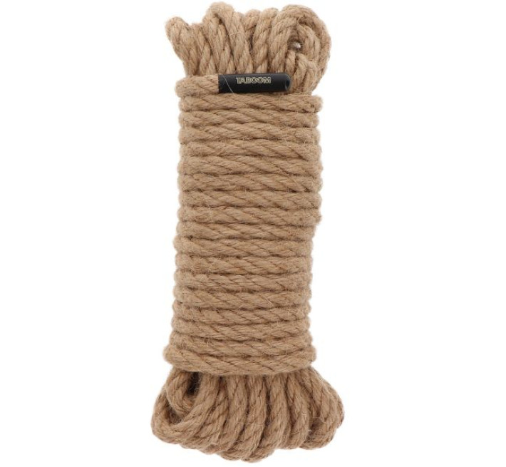 Бондажна мотузка Taboom Bondage Rope, 10 м х 7 мм, бежева