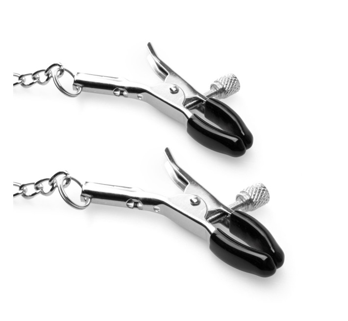 Зажимы с кляпом для сосков Bedroom Fantasies: Nipple Clamps & Silicone Gag Ring