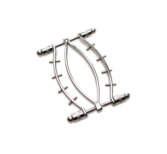Затискач для вагіни Master Series: Spread 'Em Poker Vagina Clamp with Adjustable Pressure Screws, ши