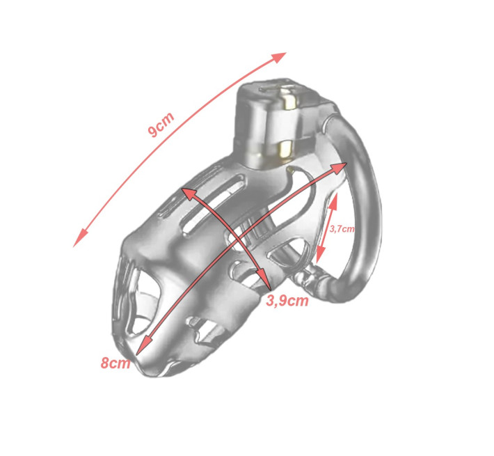 Пояс вірності пластик з 3-ма кільцями Lockink Sevanda Прозорий