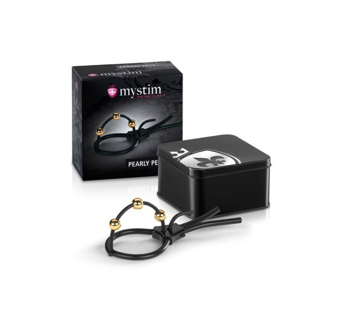 Утяжка для пениса Mystim Pearly Pete с тремя шариками