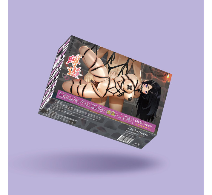 БДСМ-набір Liebe Seele Bound You 12pcs set, 12 предметів, у комплекті віброкуля і мереживні стрінги