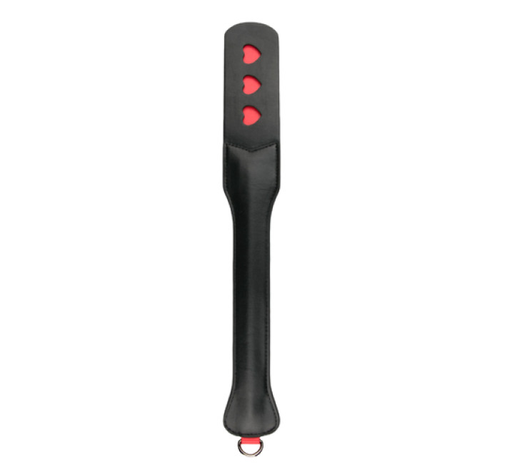 Падл із серцем EasyToys Long Leather Paddle With Heart