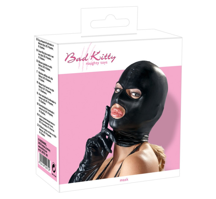 Маска чорна Bad Kitty Naughty Toys Mask