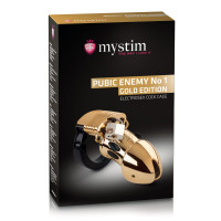 Клітина для члена з електростимуляцією Mystim Pubic Enemy No 1 Gold Edition Клітина для члена з електростимуляцією Mystim Pubic Enemy No 1 Gold Edition