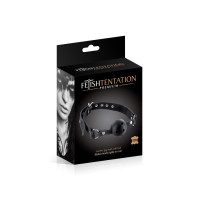 Кляп Fetish Tentation Premium Leather gag with stiff ball
