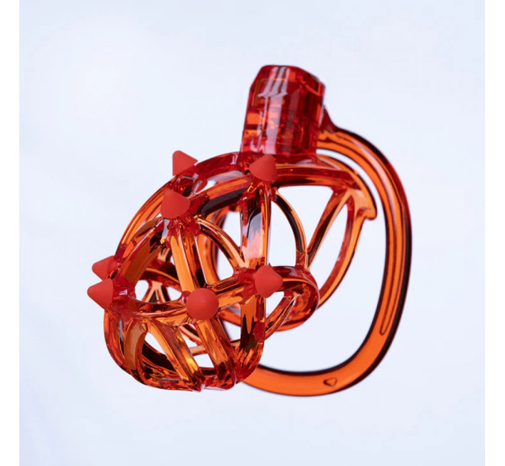 Чоловічий пояс вірності UPKO Caged Beast Male Chastity Device Kit Помаранчевий