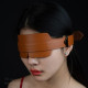 Маска на глаза кожаная Lockink коричневая