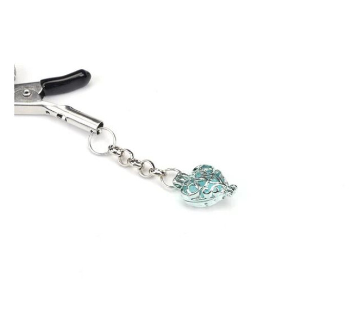 Зажимы для сосков Liebe Seele Glow-in-dark Nipple Clamps Light Blue