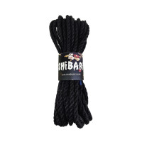 Джутова мотузка для Шибарі Feral Feelings Shibari Rope, 8 м Чорна Джутова мотузка для Шибарі Feral Feelings Shibari Rope, 8 м Чорна