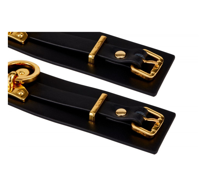 Кожаные глаза со вставками позолоты UPKO Ankle Cuffs UPKO size L