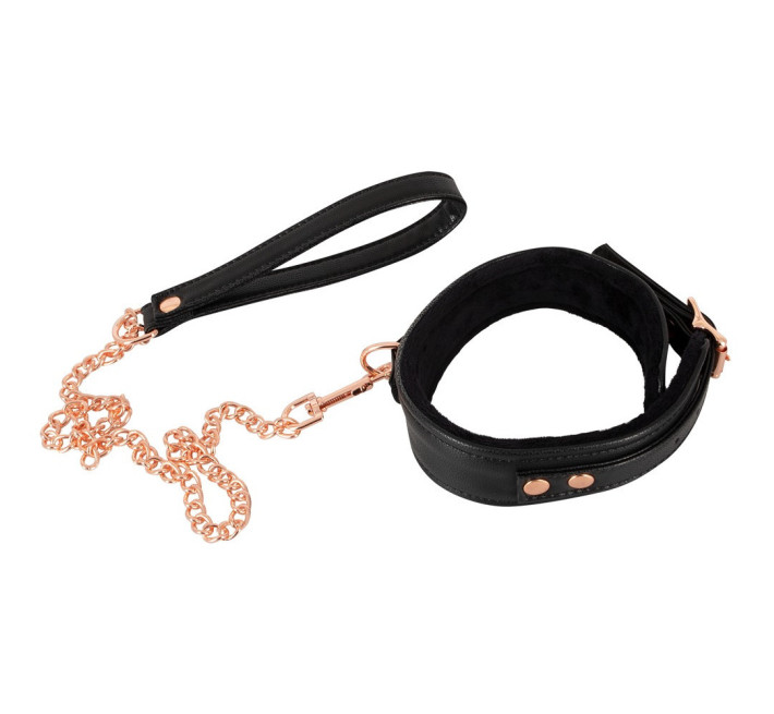 Нашийник з повідцем Bad Kitty Collar Чорний