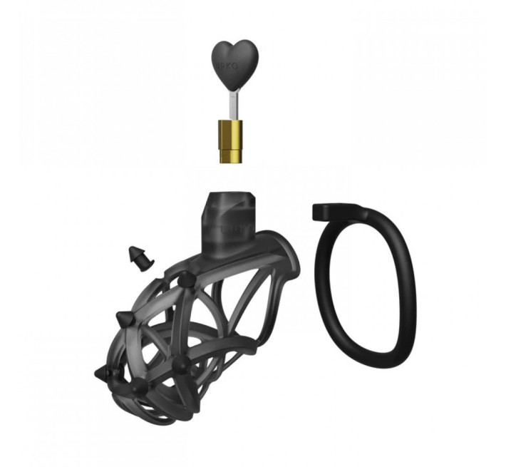 Чоловічий пояс вірності UPKO Caged Beast Male Chastity Device Kit Помаранчевий