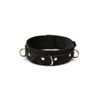 Ошейник с поводком Liebe Seele Boudoir Amor Collar with Leash Black