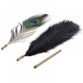 Набір з 2 пір'їнок Lockink Natural Peacock Flirting Feather Tickler