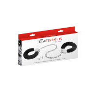 Поножи Fetish Tentation Adjustable metal and fur ankle cuffs
