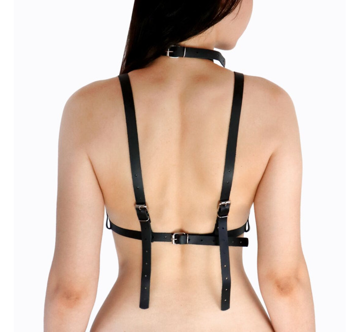 Портупея жіноча Art of Sex - Delaria Leather harness, Чорна XS-M