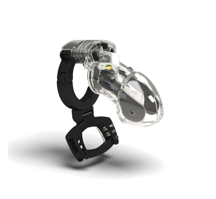 Клетка для члена с электростимуляцией Mystim Pubic Enemy No 3 with Ball Squeezer