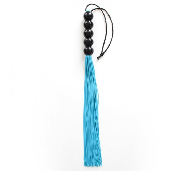 Флогер DS Fetish FLOGGER, 5 кульок, Блакитний, ручка 45 см