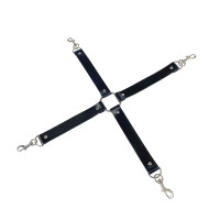 Хрестовина з натуральної шкіри Art of Sex – 4 Way Connector, чорний Хрестовина з натуральної шкіри Art of Sex – 4 Way Connector, чорний