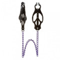 Зажимы на соски Lucky Bay Nipple play Long Chain Фиолетовые