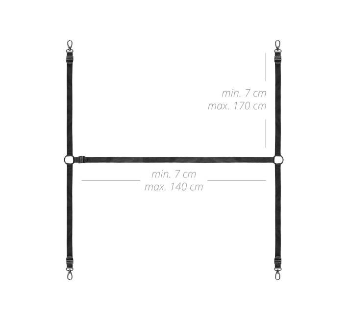 Фіксатор на ліжко з наручниками та поножами Bedroom Fantasies: Under the bed Restraint Bondage Set