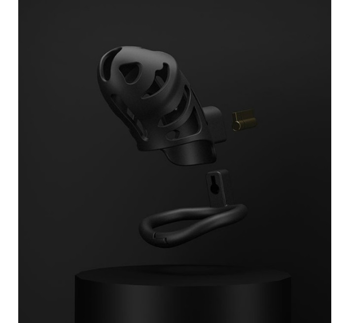 Пояс вірності пластик з 3-ма кільцями Lockink Sevanda Чорний