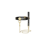 Розкішний нашийник з повідцем Zalo Collar & Leash Set Black Розкішний нашийник з повідцем Zalo Collar & Leash Set Black