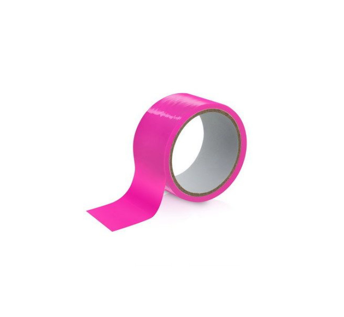 Скотч для бондажу Fetish Tentation Fuchsia (15м), не липне до шкіри та волосків, тільки сам до себе