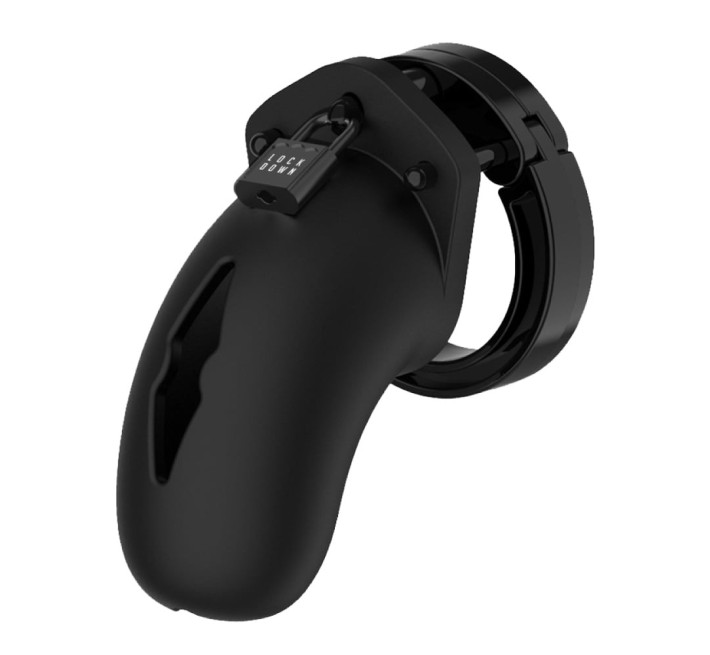 Пояс вірності ManCage Lockdown Chastity Cage, чорний, M