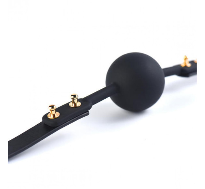 Кляп із кулькою силіконовий UPKO Solid Medium Ball Gag