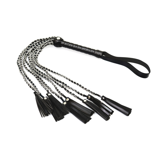 Ажурний батіг з екошкіри Art of Sex - Brianna, колір чорний