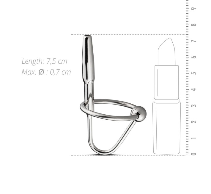 Уретральний стимулятор Sinner Gear Unbendable - Sperm Stopper Hollow Ring, 2 кільця (2,5 см та 3 см)