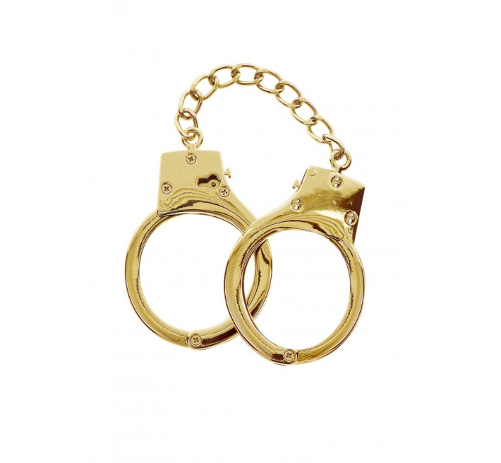 Наручники Taboom, металлические, золотые