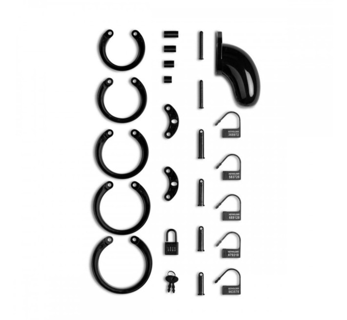 Пояс вірності ManCage Lockdown Chastity Cage, чорний, M