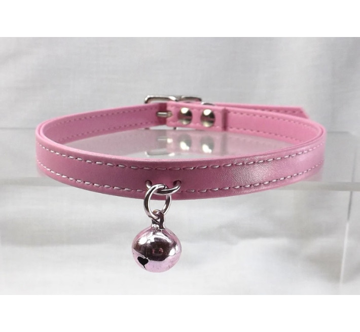 Чокер з дзвіночком DS Fetish Collar rose with bell