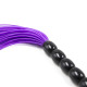 Міні флогер DS Fetish Leather flogger Фіолетовий, 22 см