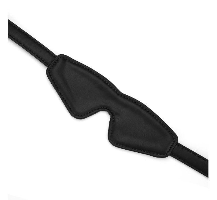 Маска на очі Liebe Seele Black Organosilicon Blindfold, екошкіра