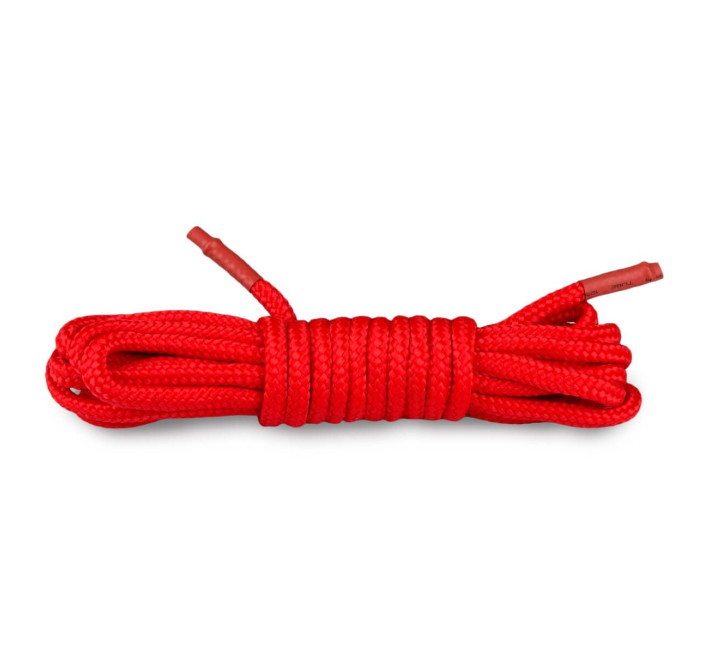Бондажна мотузка EasyToys, нейлонова, червона, 5 м