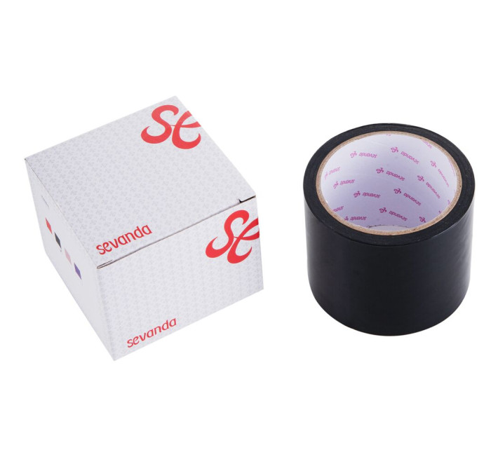 Скотч для бондажа LOCKINK SEVANDA Electrostatic Tape, черная, 16 м