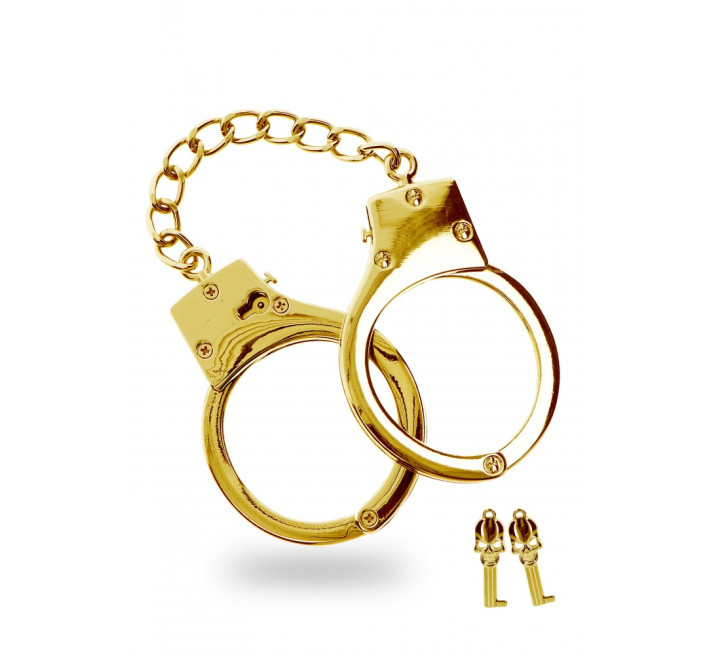Наручники Taboom, металлические, золотые