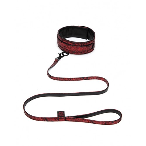 Нашийник та повідець Fifty Shades of Grey Sweet Anticipation Reversible Faux Leather Collar and Lead