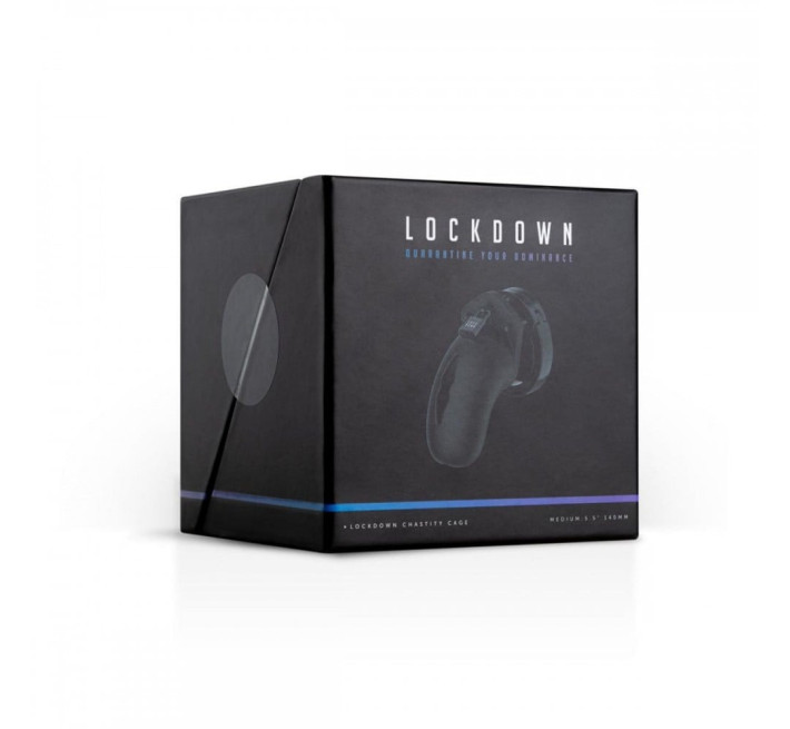Пояс вірності ManCage Lockdown Chastity Cage, чорний, M