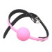 Кляп силіконовий DS Fetish Silicone ball gag metal accesso pink