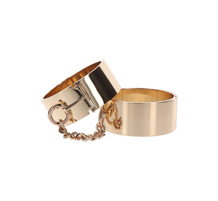 Наручники Taboom Slave Wrist Cuffs, металеві, золотисті