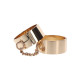 Наручники Taboom Slave Wrist Cuffs, металеві, золотисті