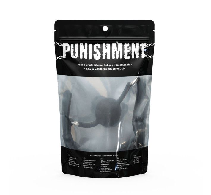 Кляп Punishment - Silicone Ball Gag - Black