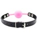 Кляп силіконовий DS Fetish Silicone ball gag metal accesso pink